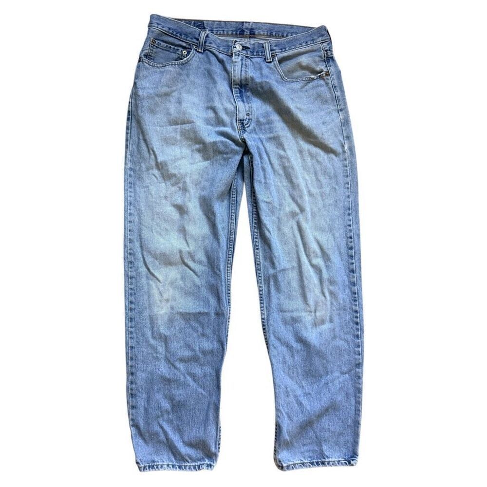 Mens Levis Levi’s 550 Light Wash Stonewash  Relaxed Fit Denim Jeans  Sz 36 x 32